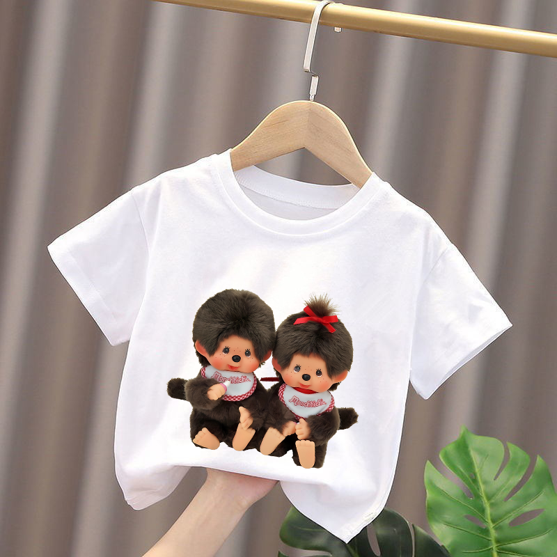 Baby Clothing Discount - Monchhichi Kids T-shirts Anime Figures Boys