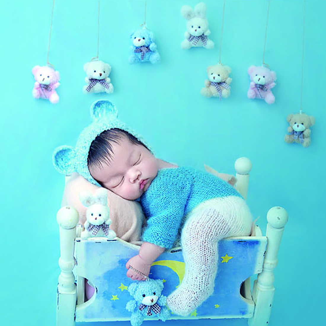 Baby Clothing On Sale - Vintage Knit Fluffy Teddy Bear Romper