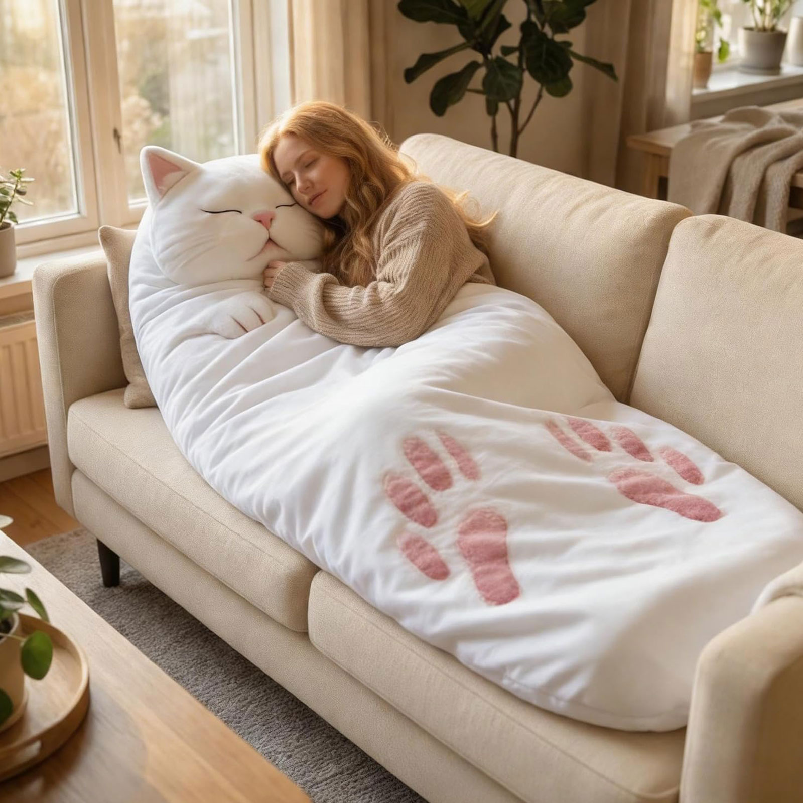 Large Sleeping Bag Cat Envelop - Fleece Sleep Bag recension och pris