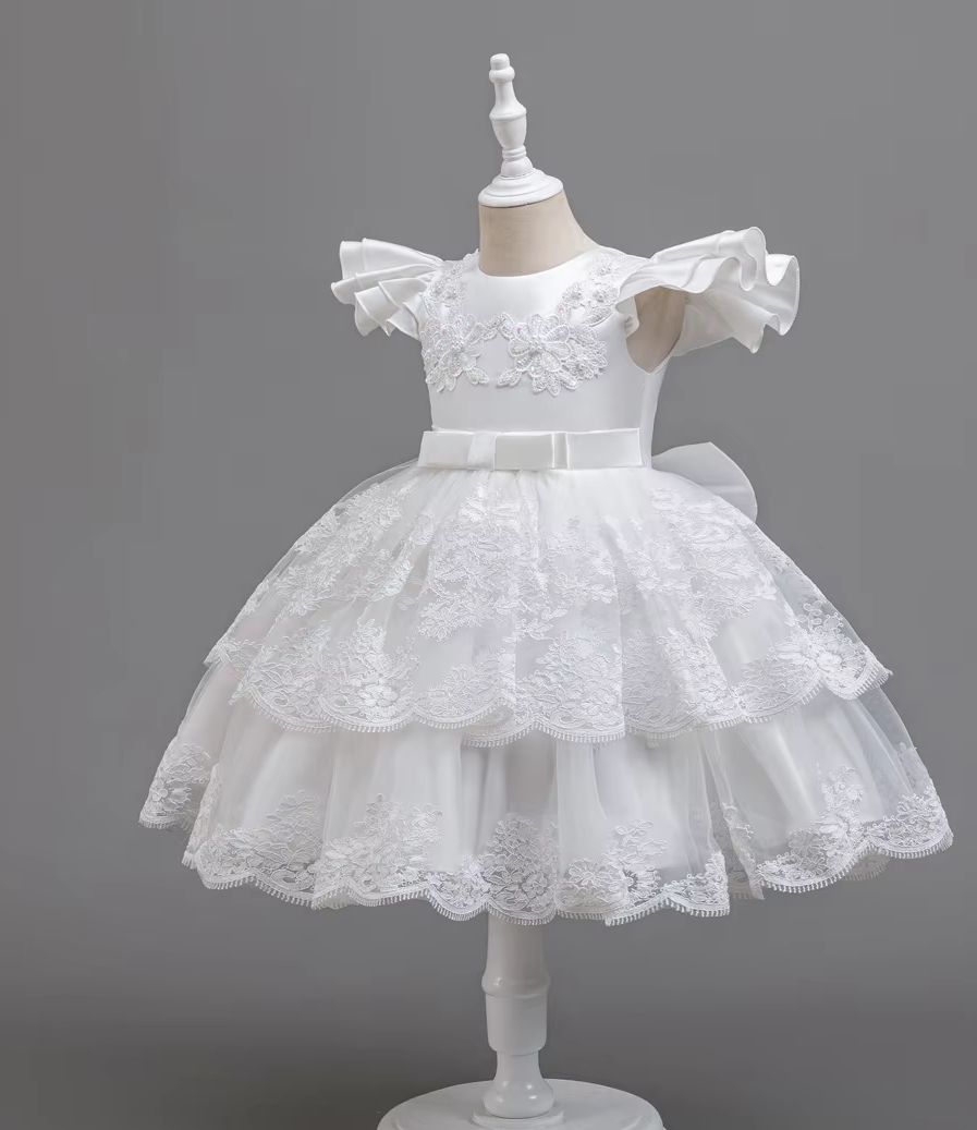 Girl Party Dress Embroidery Ch - Baby Clothing For Girls recension och pris