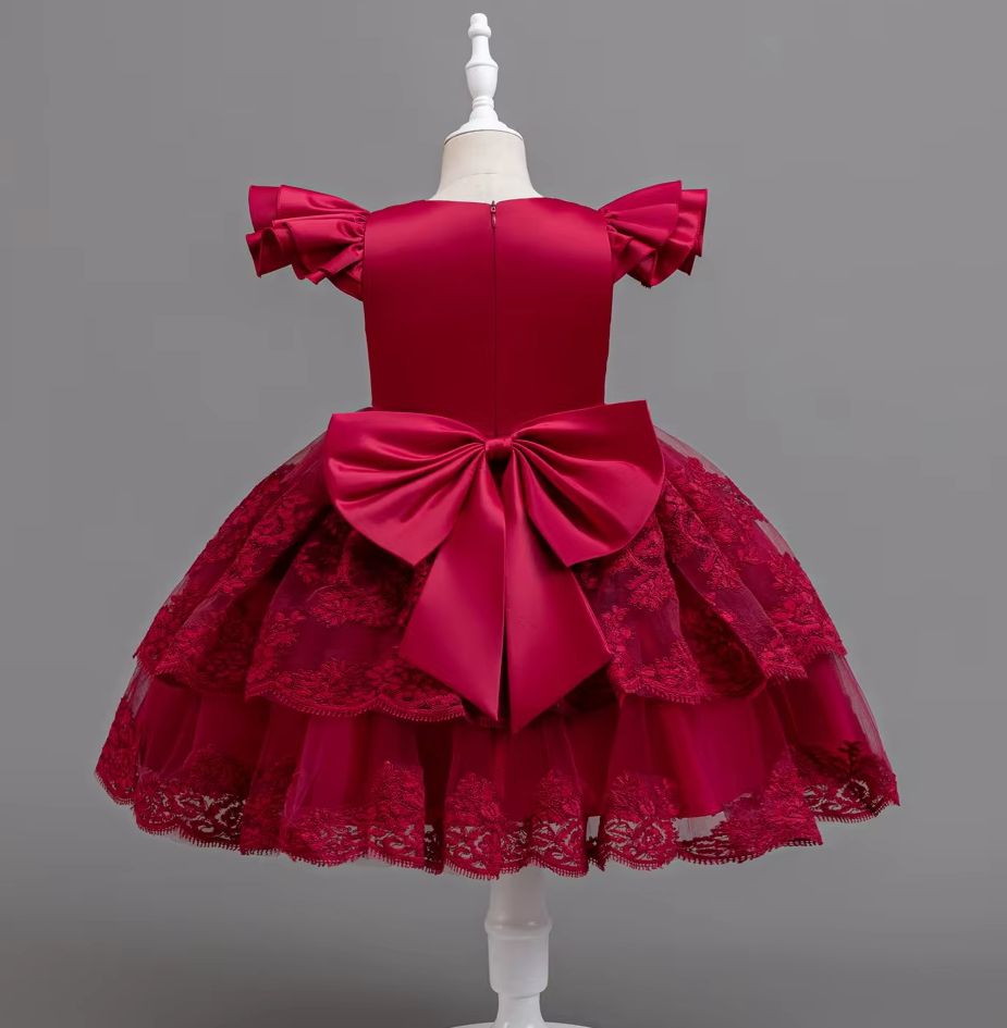 Girl Party Dress Embroidery Ch - Baby Clothing For Girls recension och pris