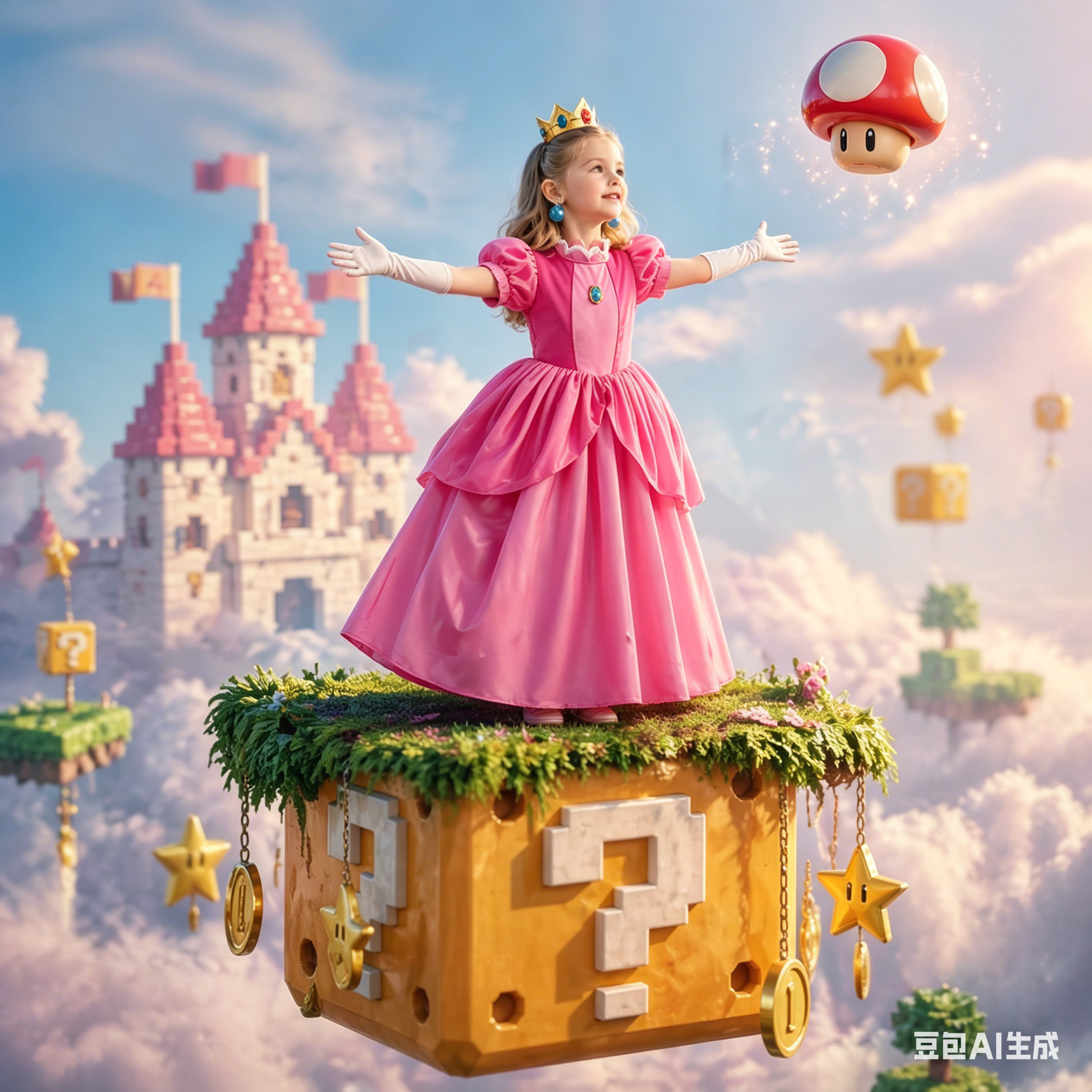 Princess Peach Style Dress Up  - Baby Clothing For Girls recension och pris