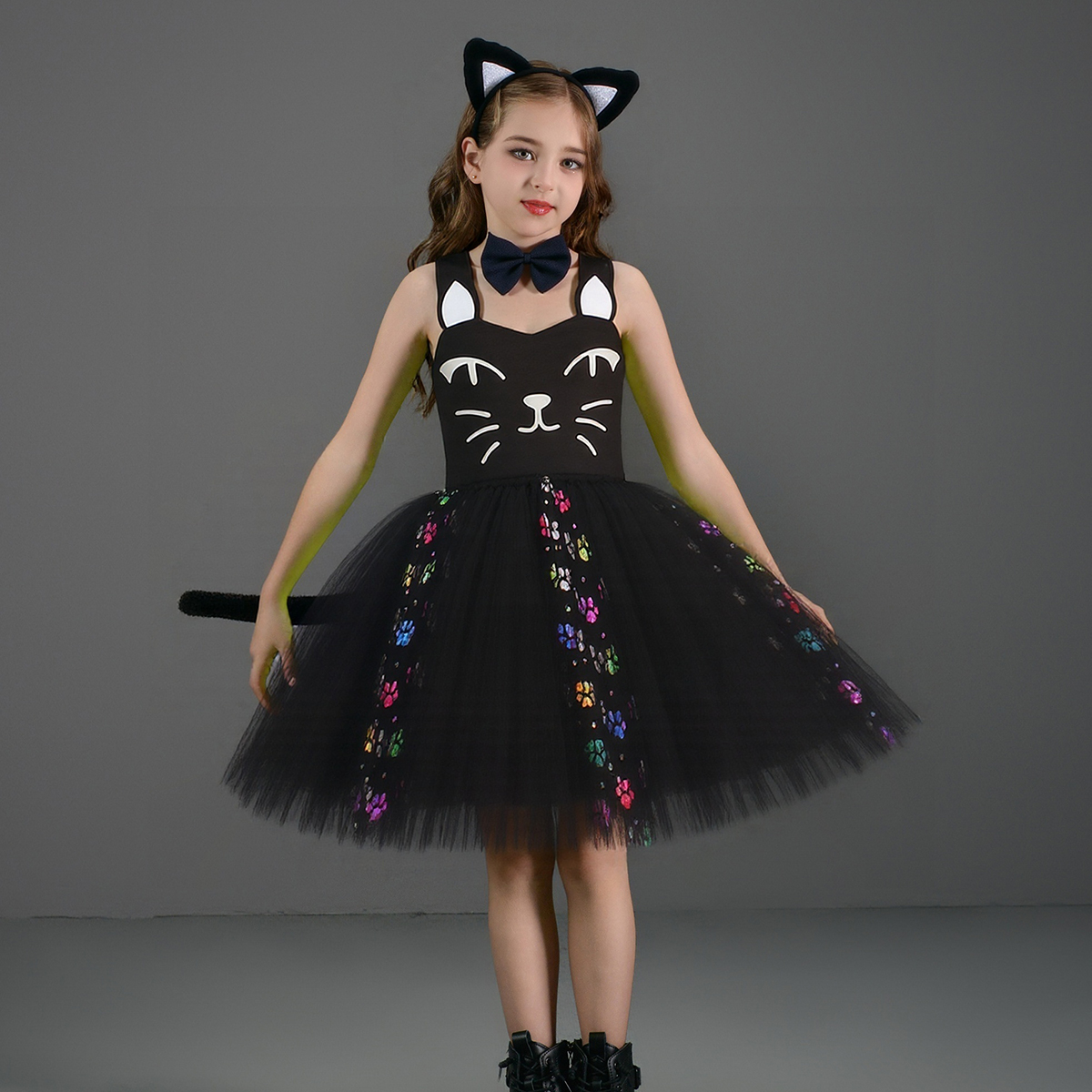 Pink Black Cat Tutu Dress for  - Baby Clothing For Girls recension och pris