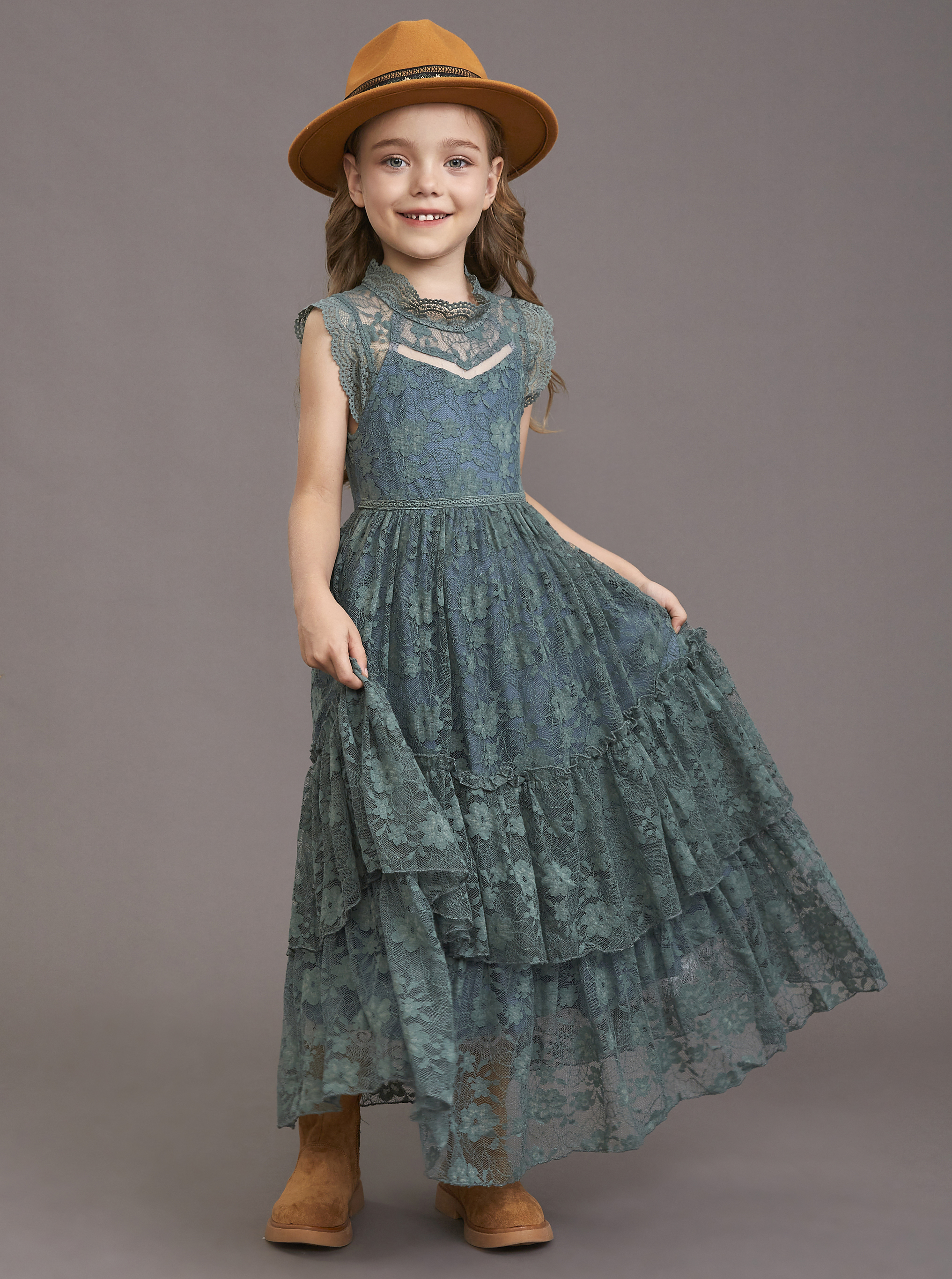 Girls Flower Dress Lace Cotton - Baby Clothing Discount recension och pris