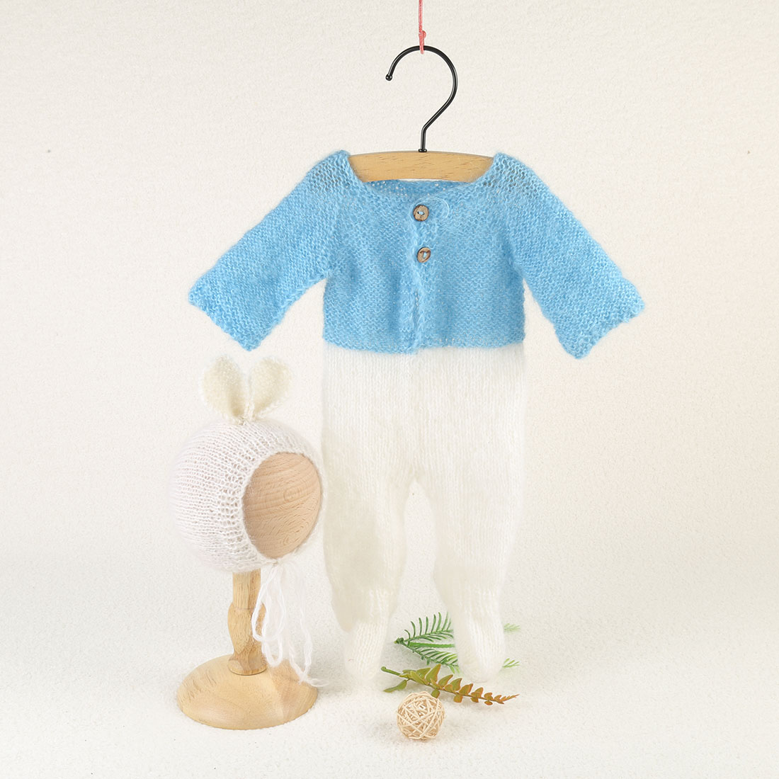 Vintage Knit Fluffy Teddy Bear - Baby Clothing On Sale recension och pris