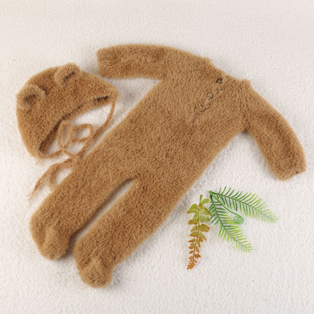 Vintage Knit Fluffy Teddy Bear - Baby Clothing On Sale recension och pris