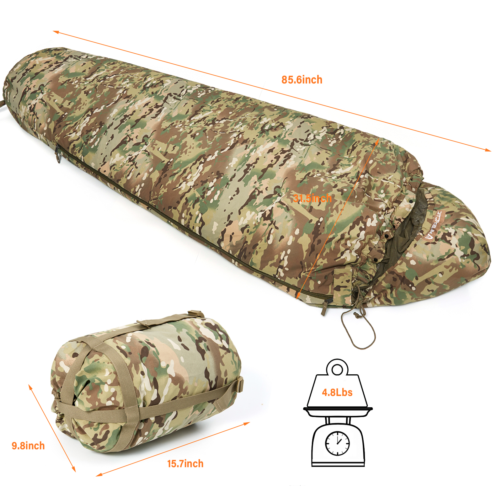 Akmax GT Tactical Military Sle - Fleece Sleep Bag recension och pris